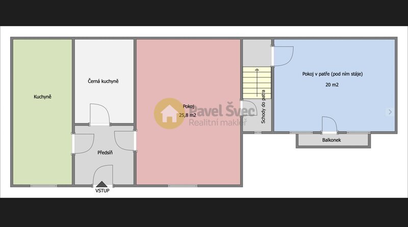 Prodej venkovského domu se zahradou, pozemky 598 m2, obec Kalenice