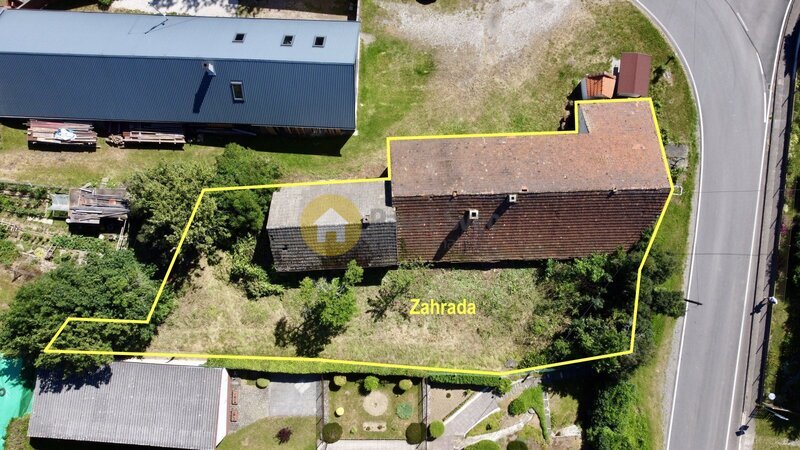 Prodej venkovského domu se zahradou, pozemky 598 m2, obec Kalenice
