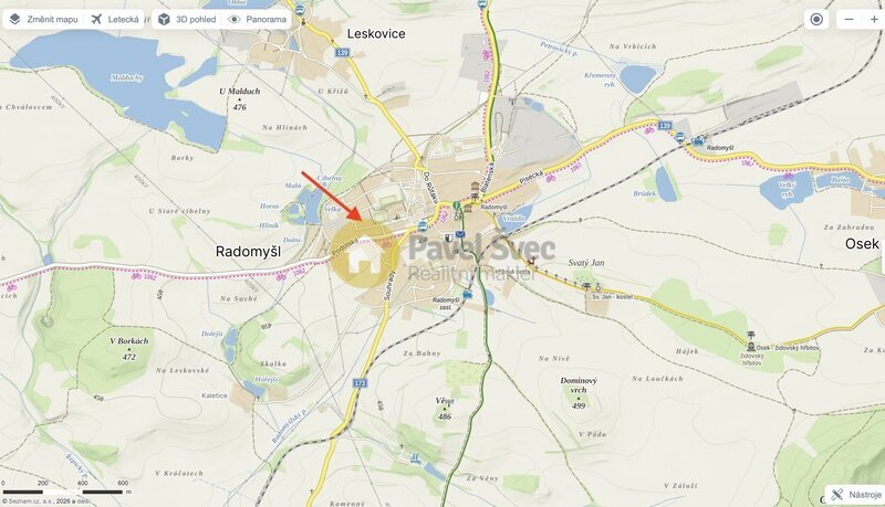 Stavba rodinného domu s pozemky 1.119 m2 - Radomyšl, okr. Strakonice