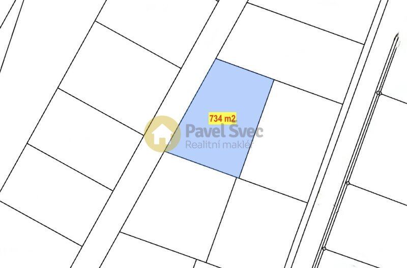 Prodej stavebního pozemku 734 m2, Dražejov u Strakonic