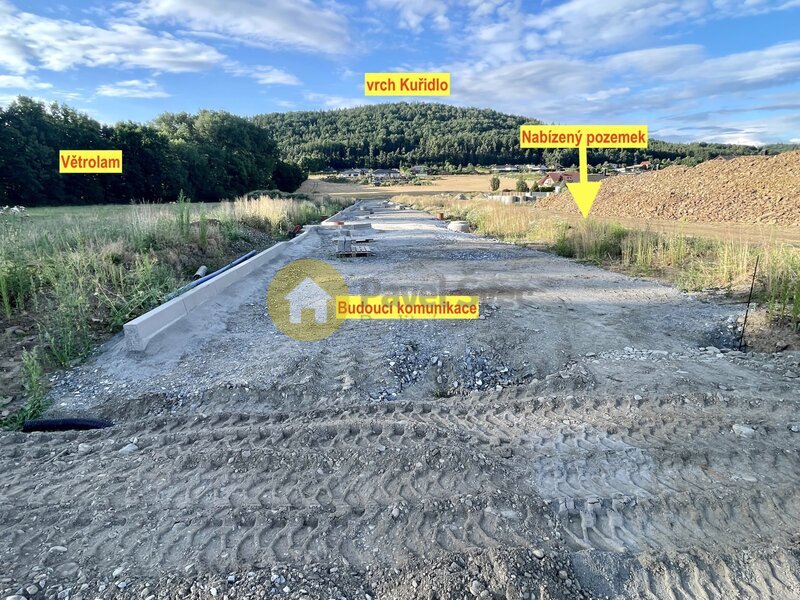 Prodej stavebního pozemku 734 m2, Dražejov u Strakonic