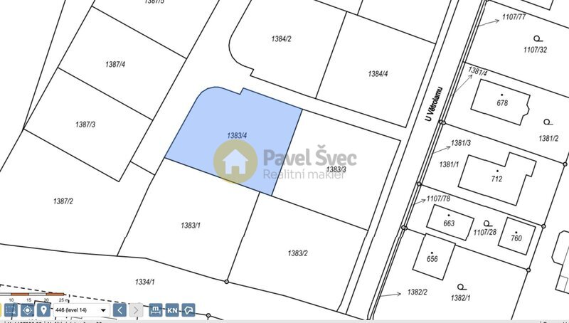 Prodej stavebního pozemku 769 m2, Dražejov u Strakonic