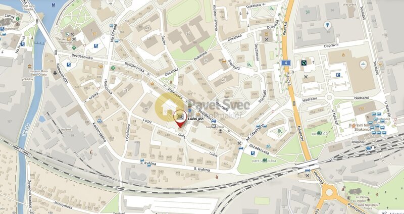 Pronájem 2+kk, 37 m2, balkon/sklep, ul. Luční, Strakonice