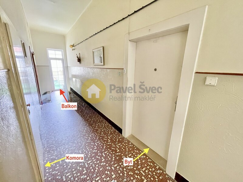 Prodej prostorného byt 2+1, balkon, komora, sklep, Strakonice