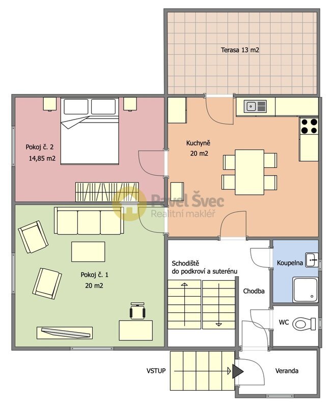 Šumava - prodej domu 4+1, 155 m2, zahrada 595 m2, obec Stachy