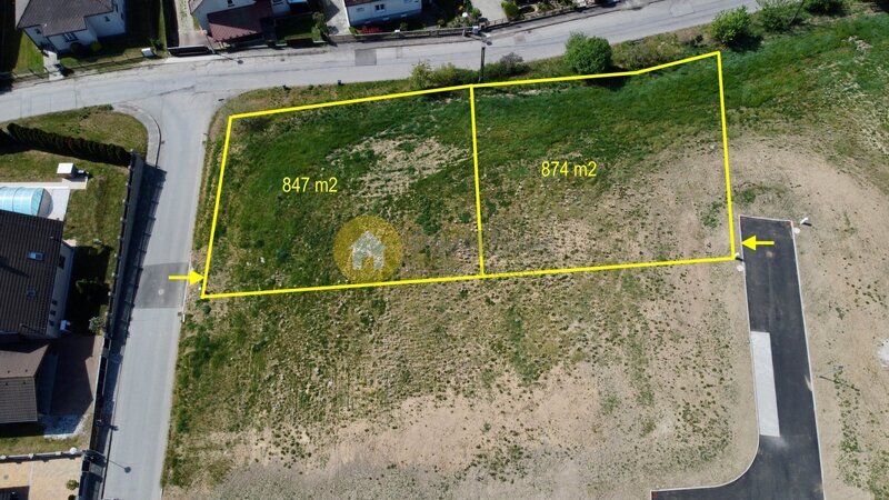 Prodej stavebního pozemku 874 m2, Dražejov u Strakonic