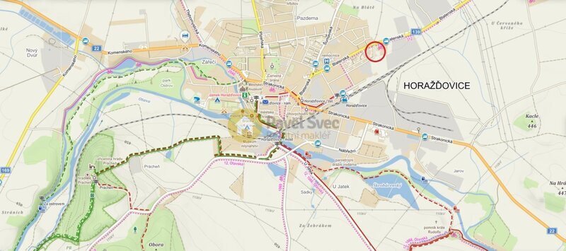 Pronájem bytu 2+1, 52 m2, lodžie, sklep, Horažďovice