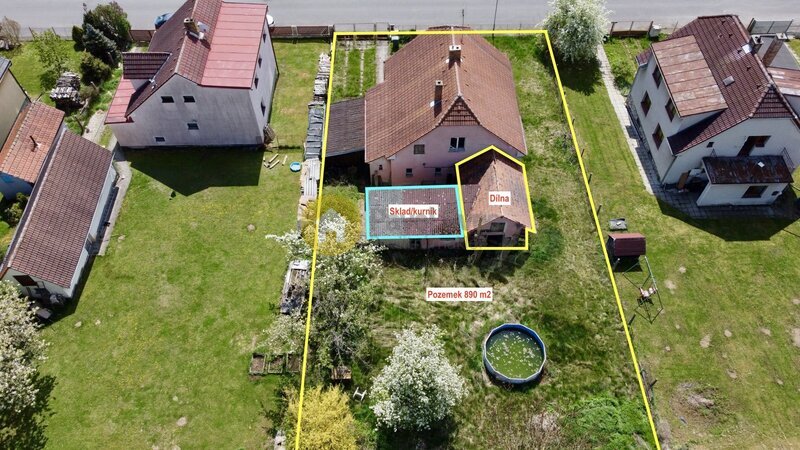 Prodej rodinného domu na pozemku 890 m2 v obci Radomyšl, okr. Strakonice
