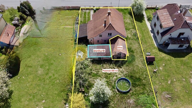 Prodej rodinného domu na pozemku 890 m2 v obci Radomyšl, okr. Strakonice