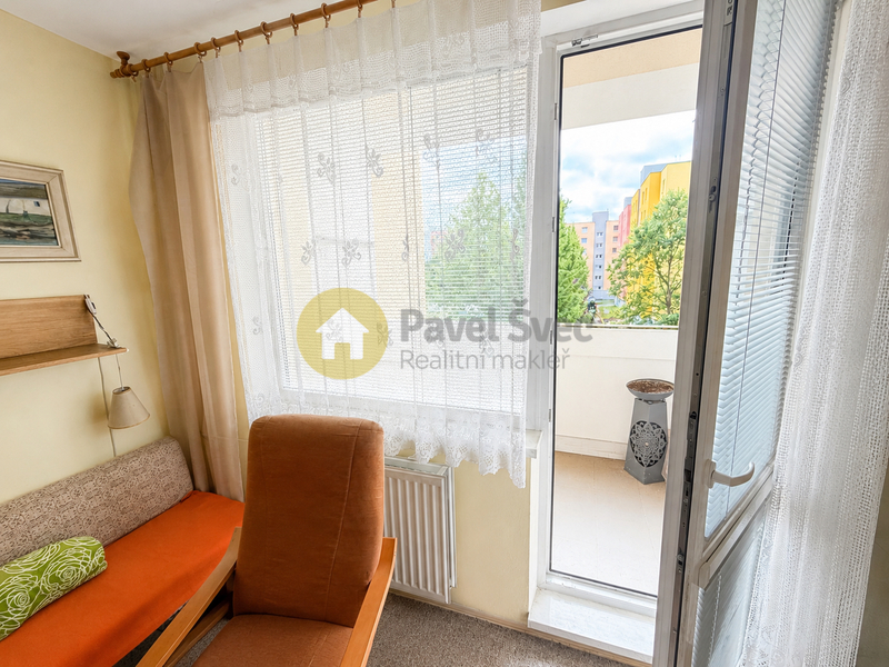 Prodej bytu 2+kk, 44 m2, lodžie/sklep, sídliště Mír, Strakonice