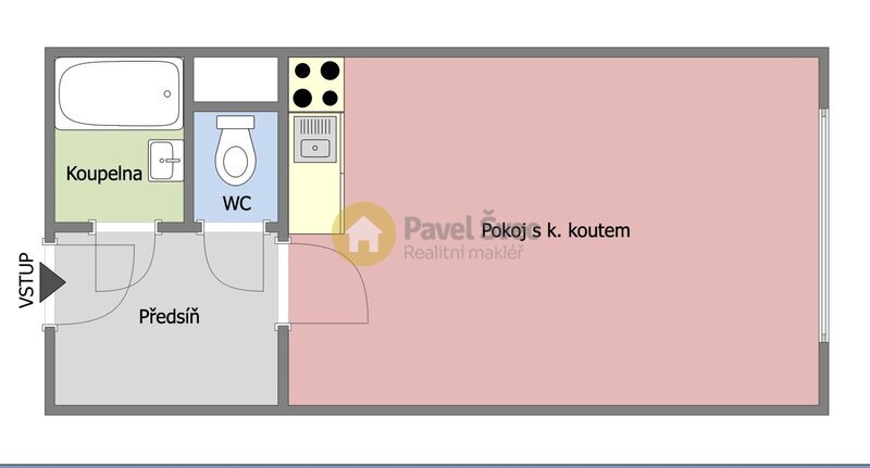 Prodej garsonky, 32 m2/sklep, Strakonice, Na Ohradě